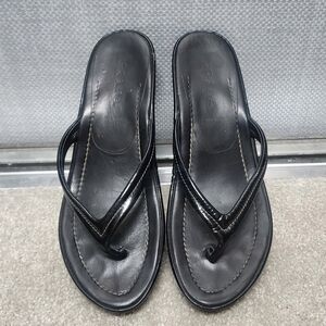 Prada wedge thong sandal